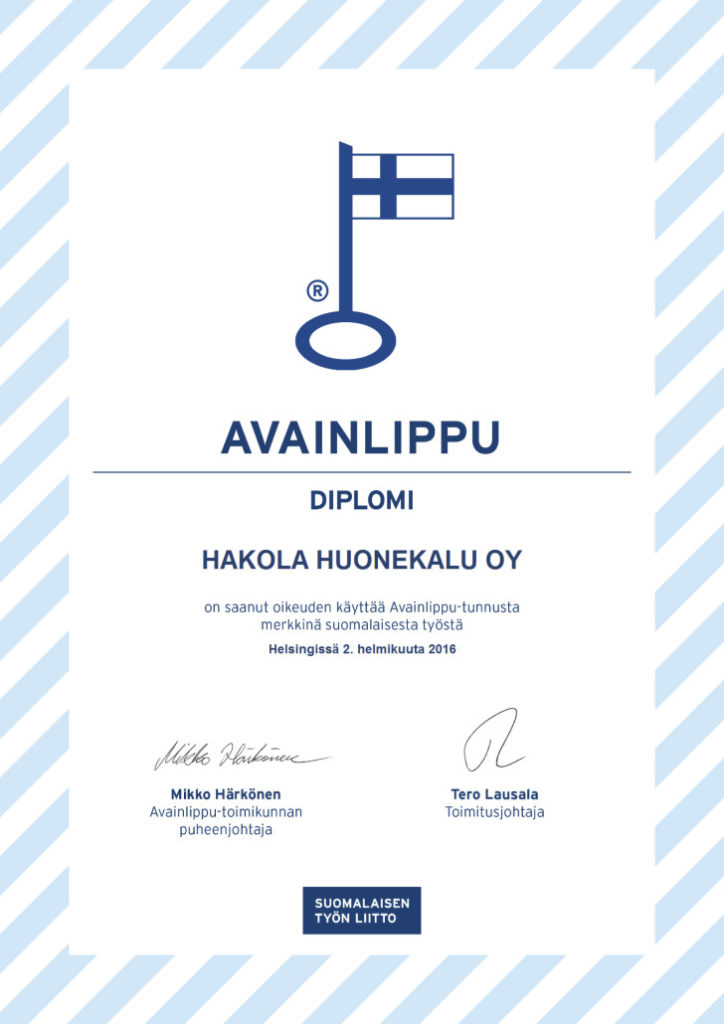 Avainlippu Diplomi